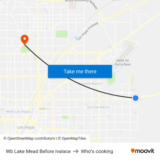 Wb Lake Mead Before Ivalace to Who"s cooking map