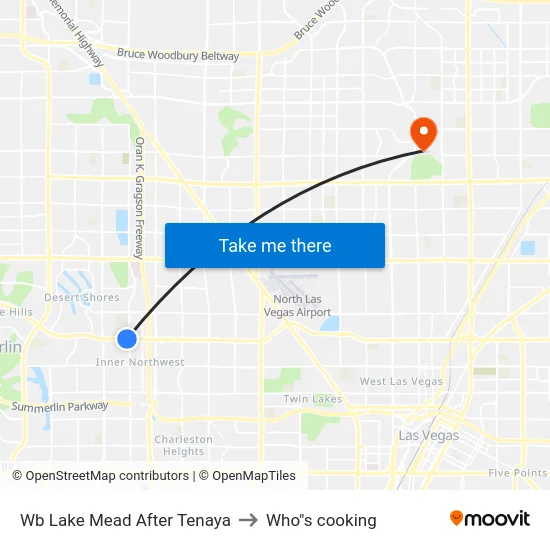 Wb Lake Mead After Tenaya to Who"s cooking map