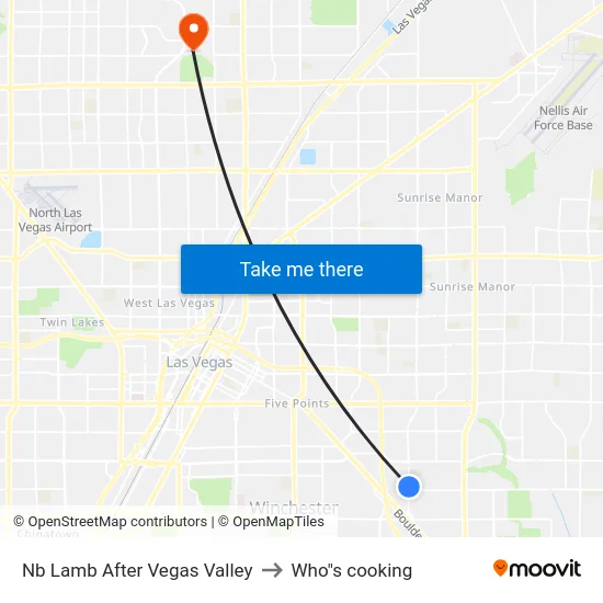Nb Lamb After Vegas Valley to Who"s cooking map