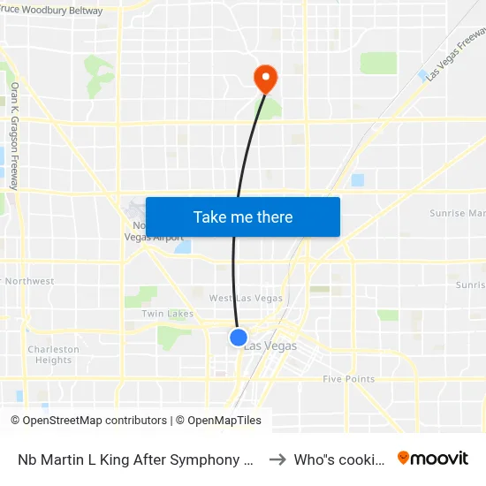 Nb Martin L King After Symphony Prk to Who"s cooking map