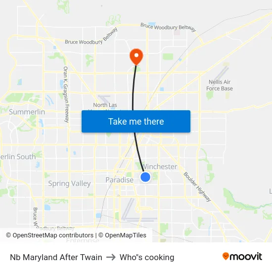Nb Maryland After Twain to Who"s cooking map