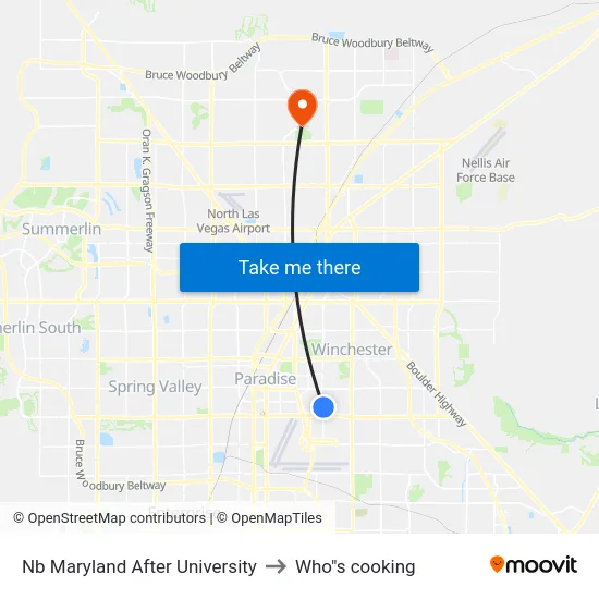 Nb Maryland After University to Who"s cooking map