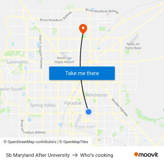Sb Maryland After University to Who"s cooking map