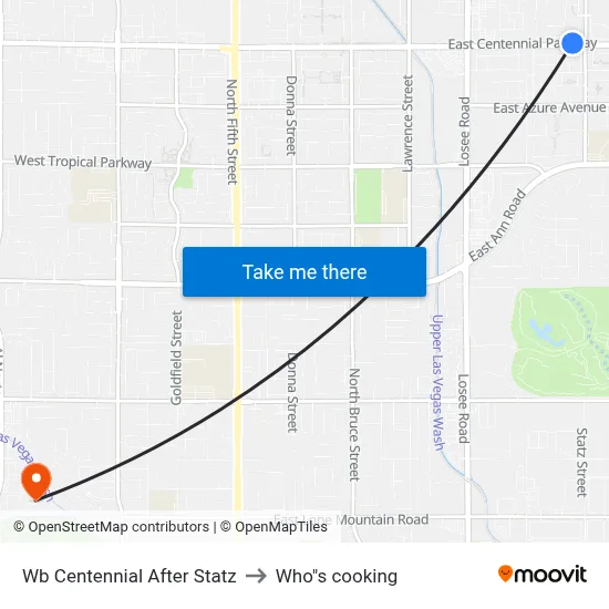 Wb Centennial After Statz to Who"s cooking map
