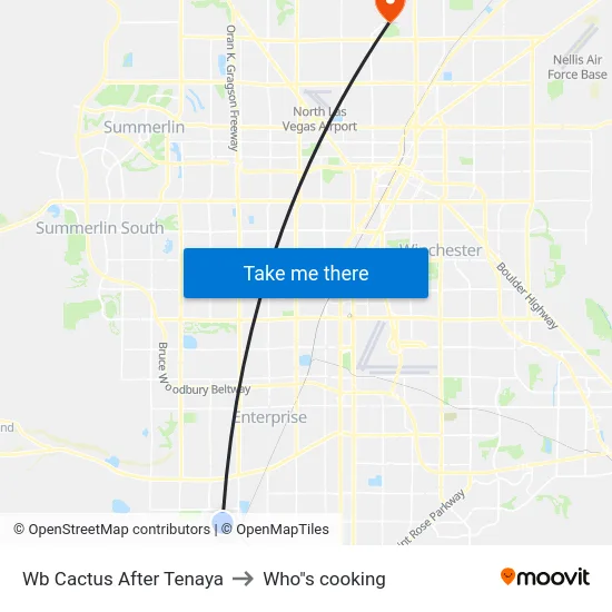 Wb Cactus After Tenaya to Who"s cooking map