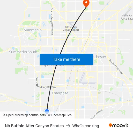 Nb Buffalo After Canyon Estates to Who"s cooking map