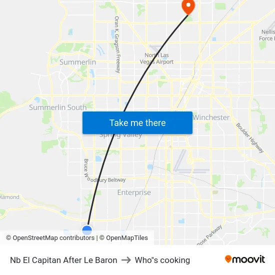 Nb El Capitan After Le Baron to Who"s cooking map