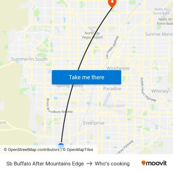 Sb Buffalo After Mountains Edge to Who"s cooking map