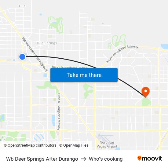 Wb Deer Springs After Durango to Who"s cooking map