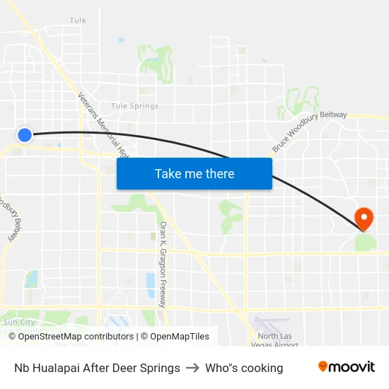 Nb Hualapai After Deer Springs to Who"s cooking map