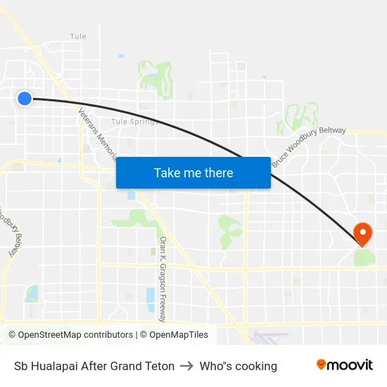 Sb Hualapai After Grand Teton to Who"s cooking map