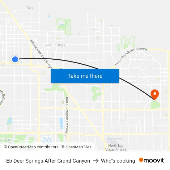 Eb Deer Springs After Grand Canyon to Who"s cooking map