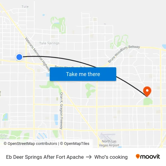 Eb Deer Springs After Fort Apache to Who"s cooking map
