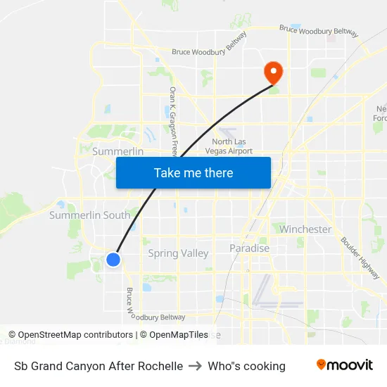 Sb Grand Canyon After Rochelle to Who"s cooking map