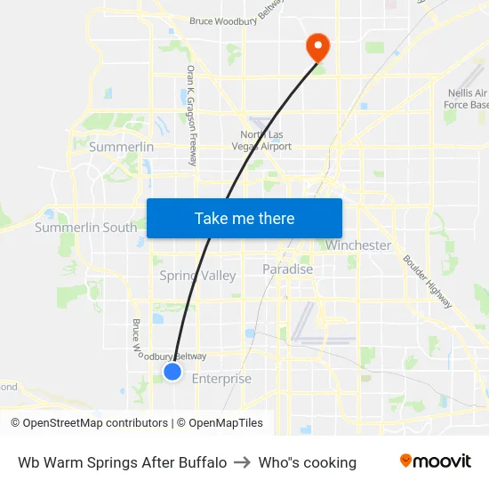 Wb Warm Springs After Buffalo to Who"s cooking map