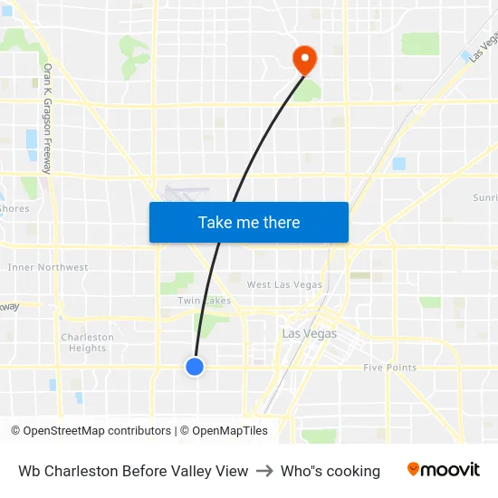 Wb Charleston Before Valley View to Who"s cooking map