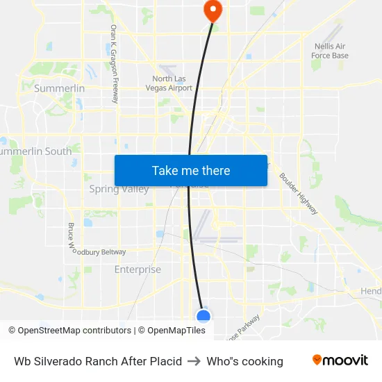 Wb Silverado Ranch After Placid to Who"s cooking map