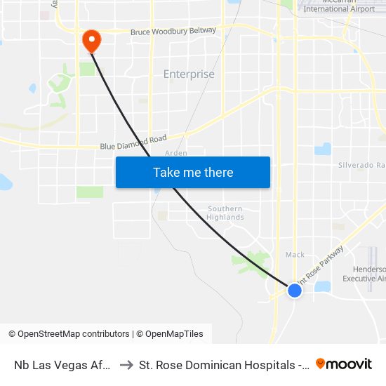 Nb Las Vegas After Volunteer to St. Rose Dominican Hospitals - San Martin Campus map