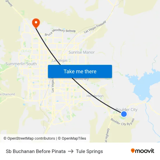 Sb Buchanan Before Pinata to Tule Springs map