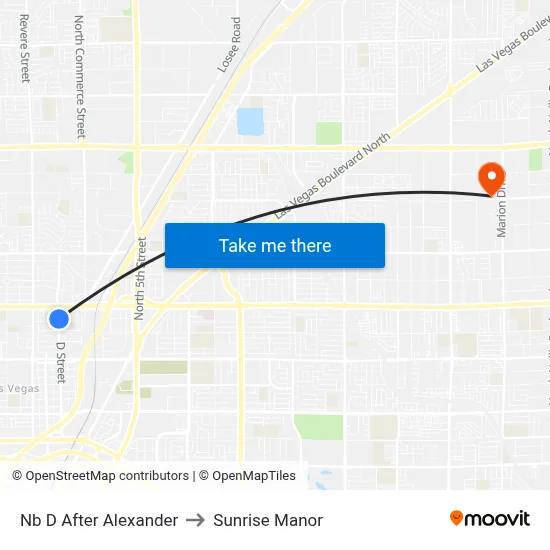 Nb D After Alexander to Sunrise Manor map