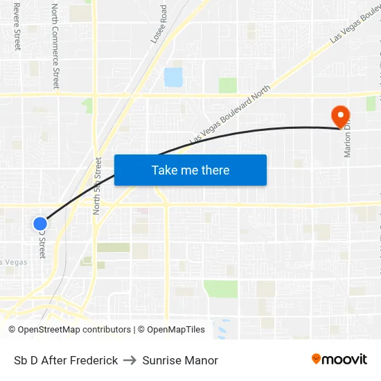 Sb D After Frederick to Sunrise Manor map