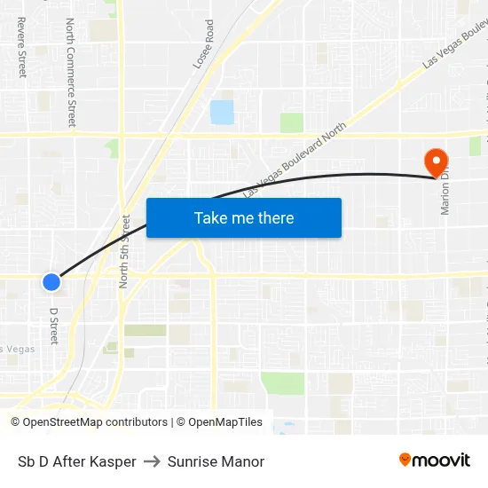 Sb D After Kasper to Sunrise Manor map