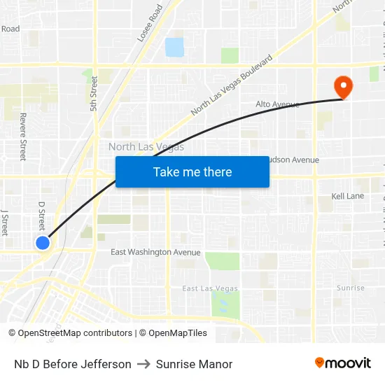 Nb D Before Jefferson to Sunrise Manor map