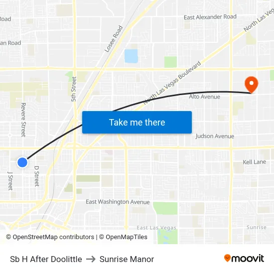 Sb H After Doolittle to Sunrise Manor map