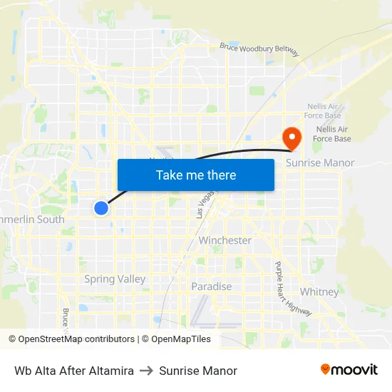 Wb Alta After Altamira to Sunrise Manor map