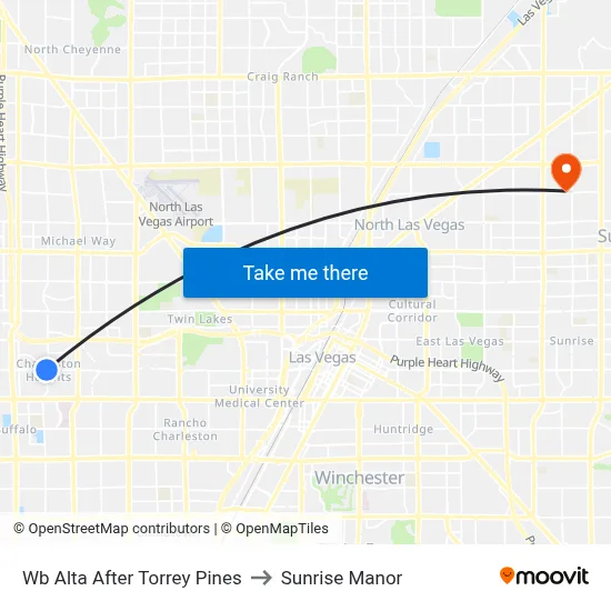Wb Alta After Torrey Pines to Sunrise Manor map