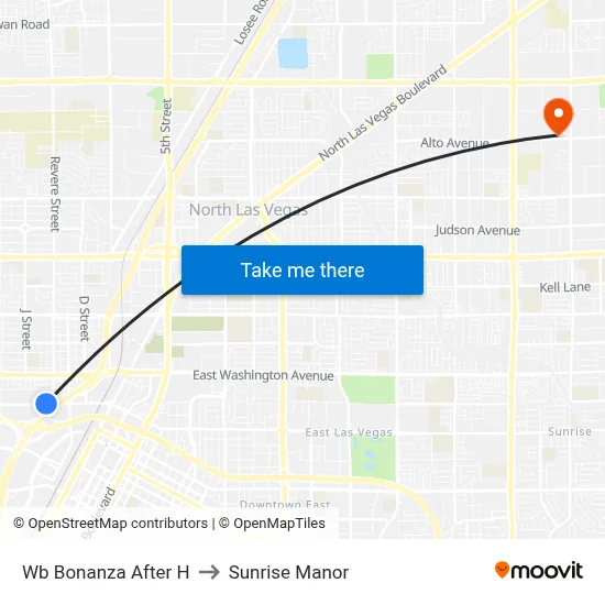 Wb Bonanza After H to Sunrise Manor map