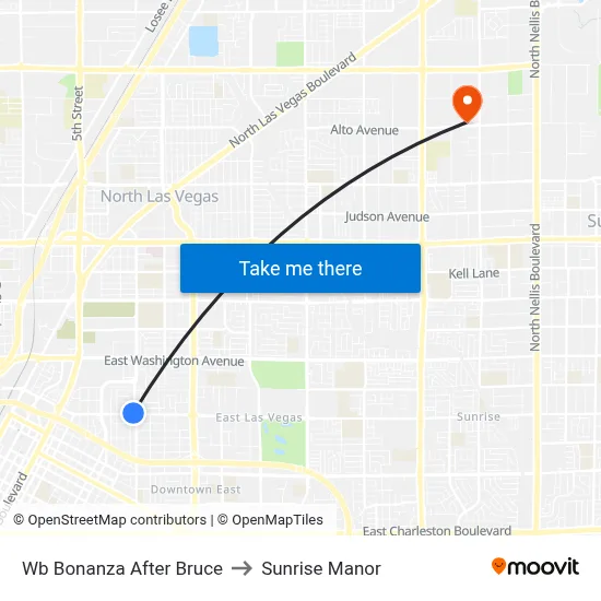 Wb Bonanza After Bruce to Sunrise Manor map