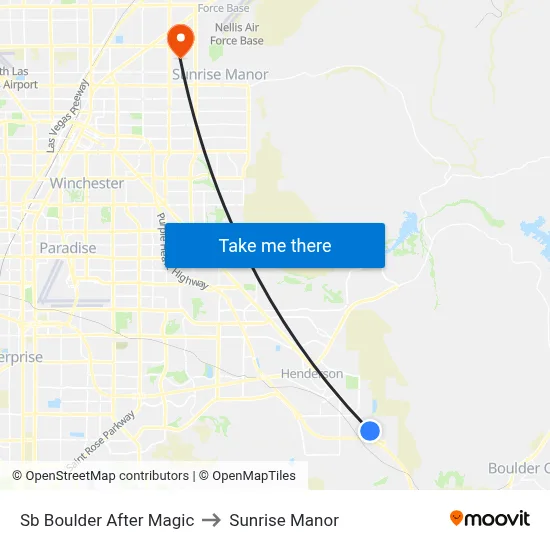 Sb Boulder After Magic to Sunrise Manor map