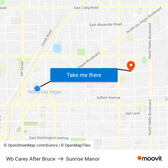 Wb Carey After Bruce to Sunrise Manor map