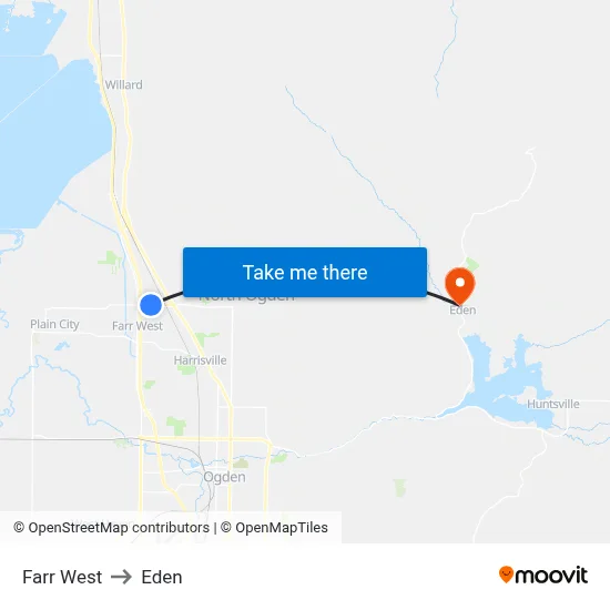 Farr West to Eden map