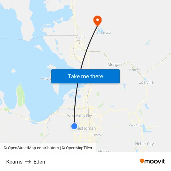 Kearns to Eden map