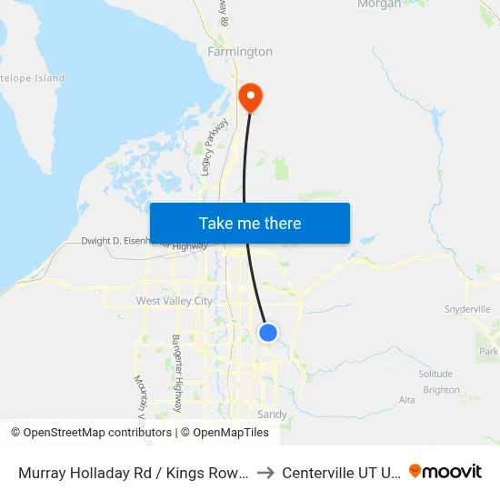 Murray Holladay Rd / Kings Row Dr ( to Centerville UT USA map