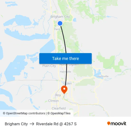 Brigham City to Riverdale Rd @ 4267 S map
