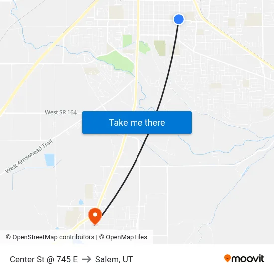 Center St @ 745 E to Salem, UT map