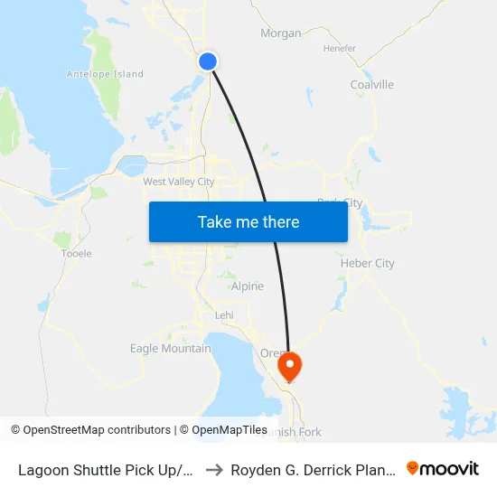 Lagoon Shuttle Pick Up/Drop Off to Royden G. Derrick Planetarium map