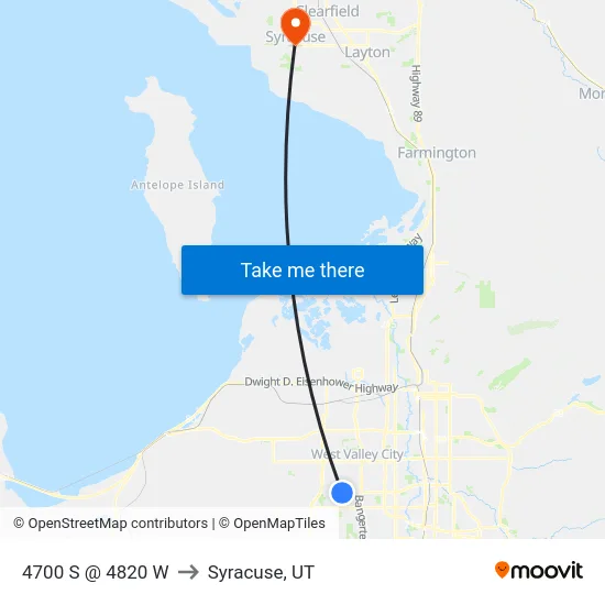 4700 S @ 4820 W to Syracuse, UT map