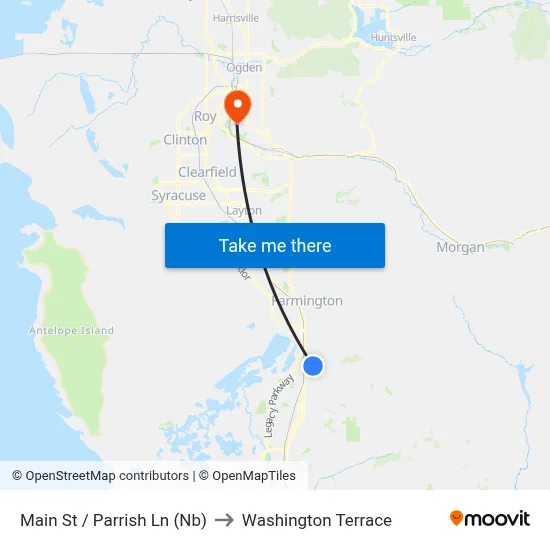 Main St / Parrish Ln (Nb) to Washington Terrace map