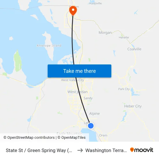 State St / Green Spring Way (Nb) to Washington Terrace map