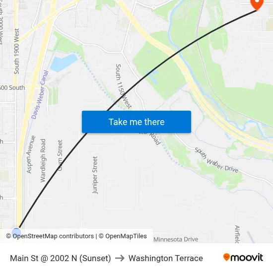 Main St @ 2002 N    (Sunset) to Washington Terrace map
