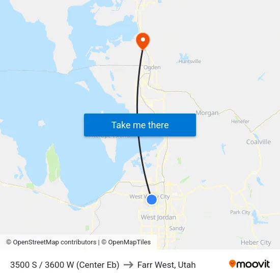 3500 S / 3600 W (Center Eb) to Farr West, Utah map