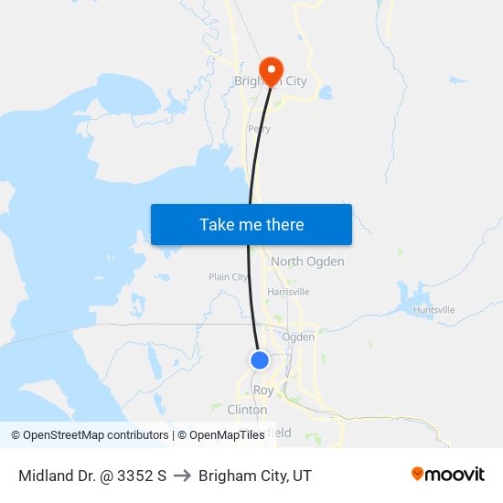 Midland Dr. @ 3352 S to Brigham City, UT map