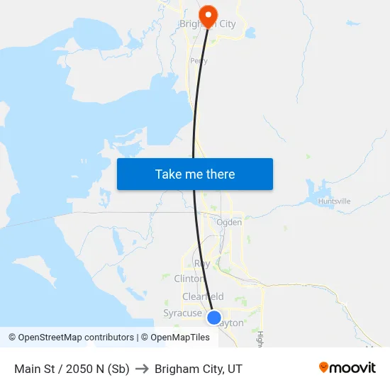 Main St / 2000 N (Sb) to Brigham City, UT map