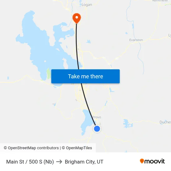 Main St / 500 S (Nb) to Brigham City, UT map