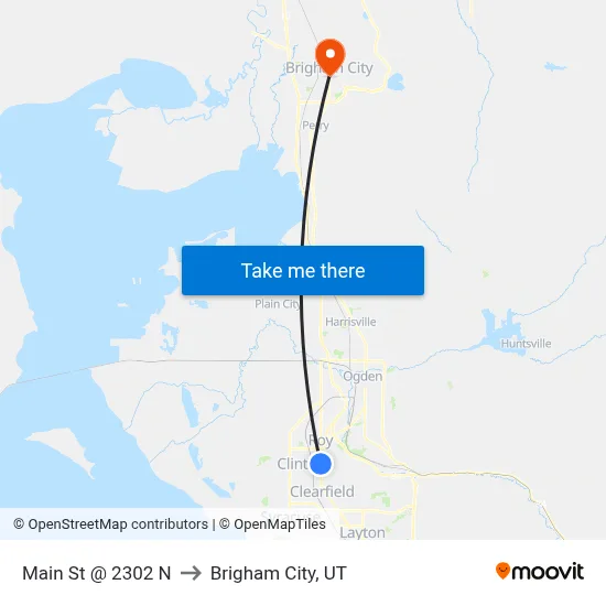 Main St / 2300 N (Nb) to Brigham City, UT map