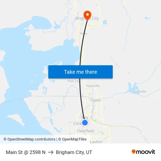 Main St / 2500 N (Nb) to Brigham City, UT map